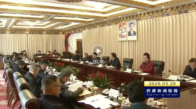 自治区政协召开党组会议 斯朗尼玛主持