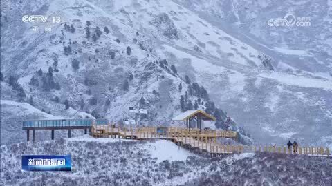 青海祁连：春雪润祁连 银装绘丹青