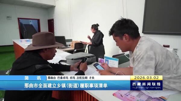 那曲市全面建立乡镇（街道）履职事项清单