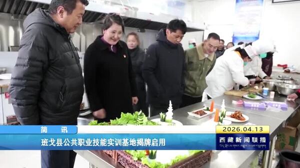 班戈县公共职业技能实训基地揭牌启用