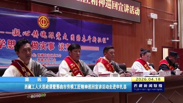 西藏工人大思政课暨那曲市劳模工匠精神巡回宣讲活动走进申扎县