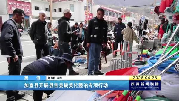 加查县开展县容县貌美化整治专项行动