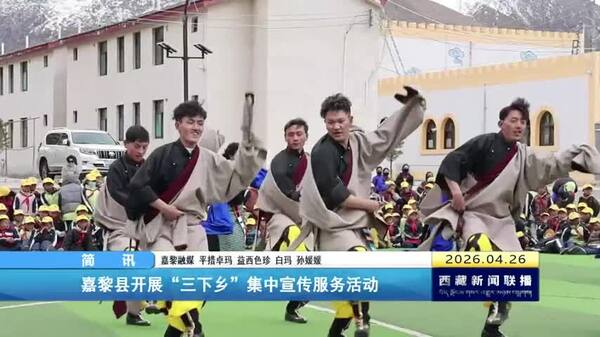 嘉黎县开展“三下乡”集中宣传服务活动