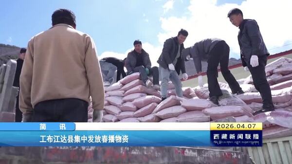 工布江达县集中发放春播物资