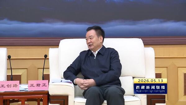 王君正与川藏铁路有限公司董事长王创路一行座谈