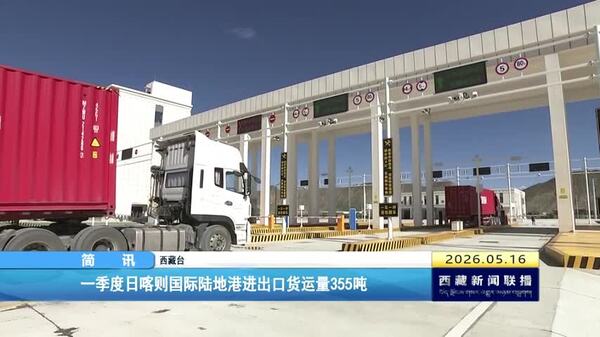 一季度日喀则国际陆地港进出口货运量355吨