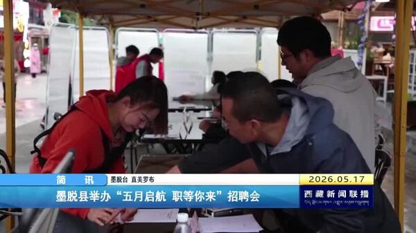 墨脱县举办“五月启航 职等你来”招聘会