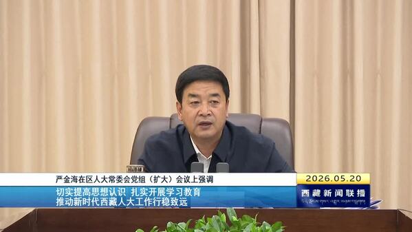 严金海在区人大常委会党组（扩大）会议上强调 切实提高思想认识 扎实开展学习教育 推动新时代西藏人大工作行稳致远