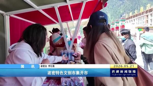 波密特色文创市集开市