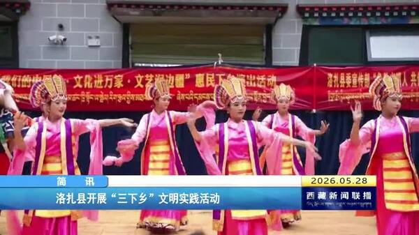 洛扎县开展“三下乡”文明实践活动