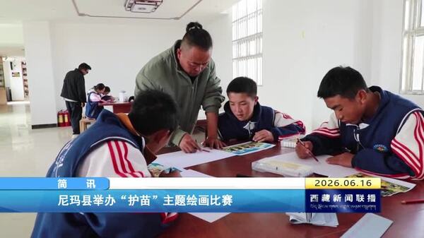 尼玛县举办“护苗”主题绘画比赛 