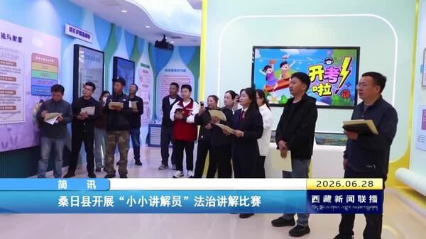 桑日县开展“小小讲解员”法治讲解比赛