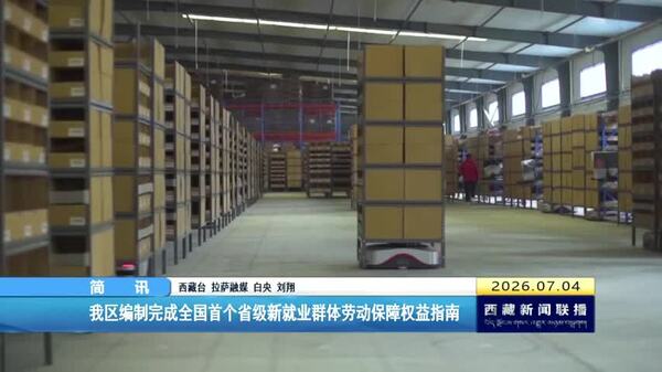 西藏自治区编制完成全国首个省级新就业群体劳动保障权益指南