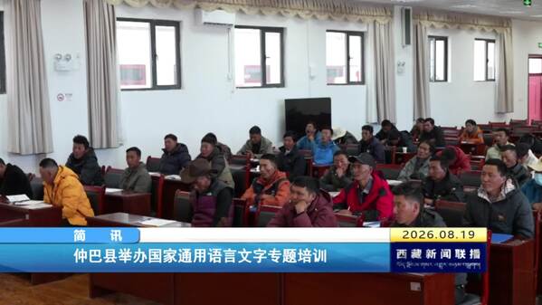 仲巴县举办国家通用语言文字专题培训