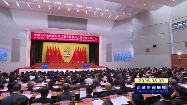 中国共产党西藏自治区第十届委员会第十次全体会议在拉萨举行