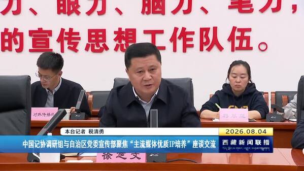 中国记协调研组与自治区党委宣传部聚焦“主流媒体优质IP培养”座谈交流