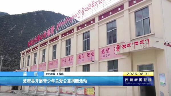 波密县开展青少年关爱公益捐赠活动