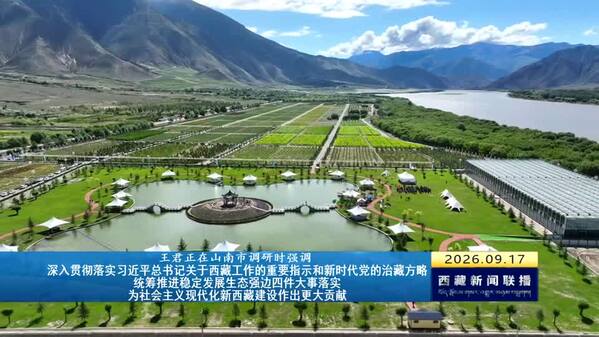 王君正在山南市调研时强调 深入贯彻落实习近平总书记关于西藏工作的重要指示和新时代党的治藏方略 统筹推进稳定发展生态强边四件大事落实 为社会主义现代化新西藏建设作出更大贡献
