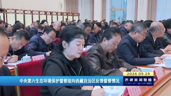 中央第六生态环境保护督察组向西藏自治区反馈督察情况