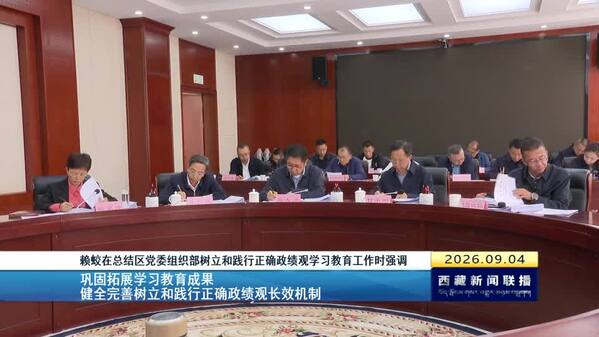 赖蛟在总结西藏自治区党委组织部树立和践行正确政绩观学习教育工作时强调：巩固拓展学习教育成果 健全完善树立和践行正确政绩观长效机制