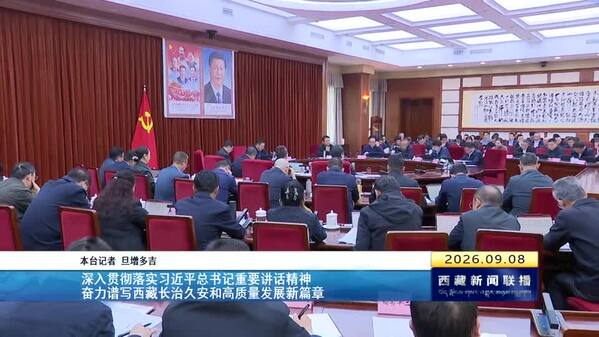 嘎玛泽登主持召开西藏自治区政府党组（扩大）会议 深入贯彻落实习近平总书记重要讲话精神 奋力谱写西藏长治久安和高质量发展新篇章