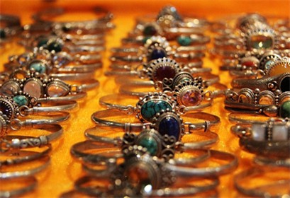 She sells Tibetan jewelries in Europe