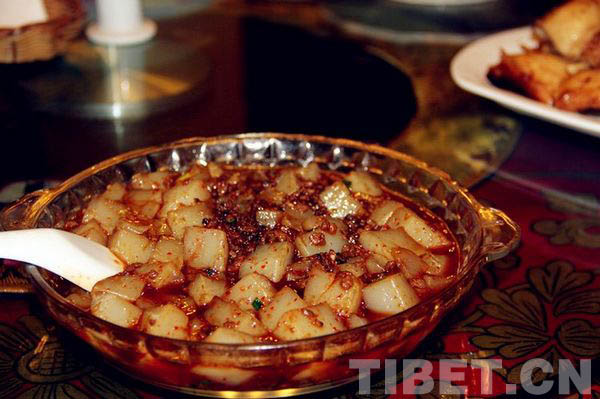 The photo shows Tibetan style jelly. [Photo/ China Tibet Online]