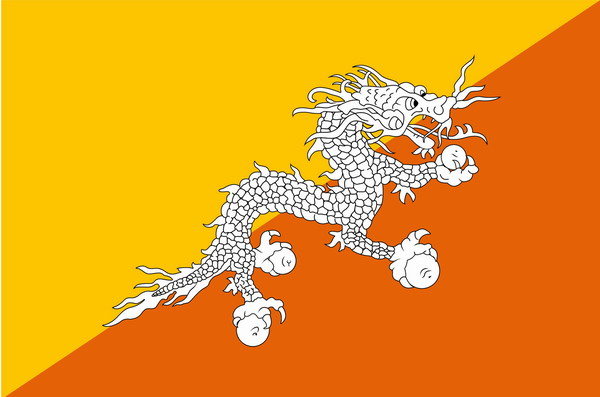 National flag of Bhutan [Photo/Agencies]