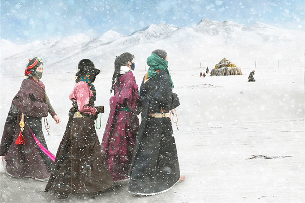 Stunning images of devout Tibetan Buddhist pilgrims in winter 