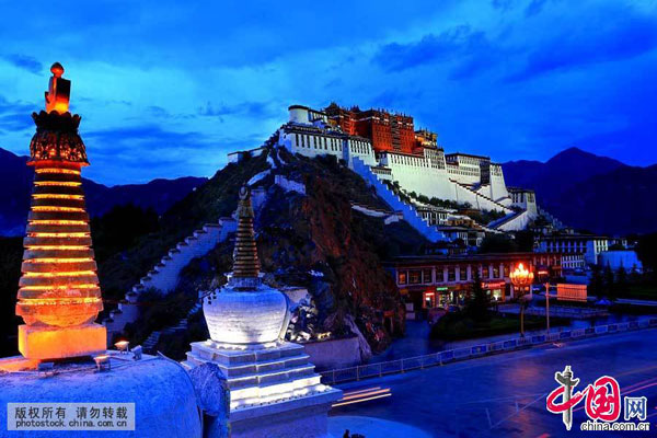 Potala Palace builds miniature fire prevention stations