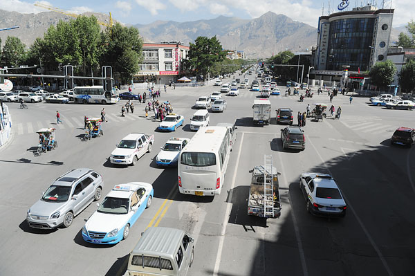 Rapid increase in car consumption in Tibet