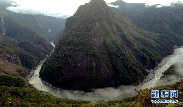 The famous river turns of China