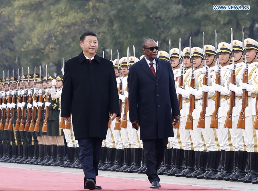 Chinese, Guinean presidents announce strategic cooperation partnership