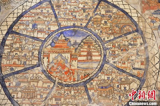Yuan Dynasty Shambhala Map appears in Aba, Sichuan