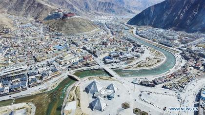 In pics: new look of quake hit Yushu after reconstruction