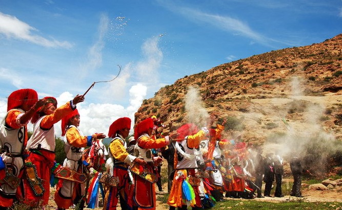 The Ngabo Village in Tibet celebrates the “Wangguo Festival” 