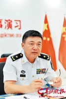 专访中俄“海上联合”军演红方指挥员俞满江少将