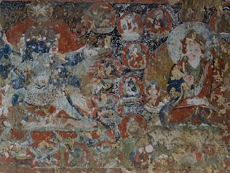 西藏新发现距今约700年的遗存壁画