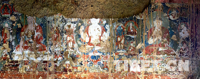 西藏山南市首次发现距今700年的塔庙建筑及壁画