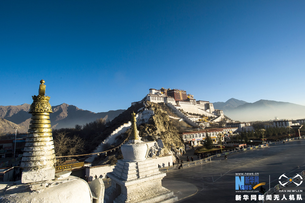 Aerial photos of the Potala Palace