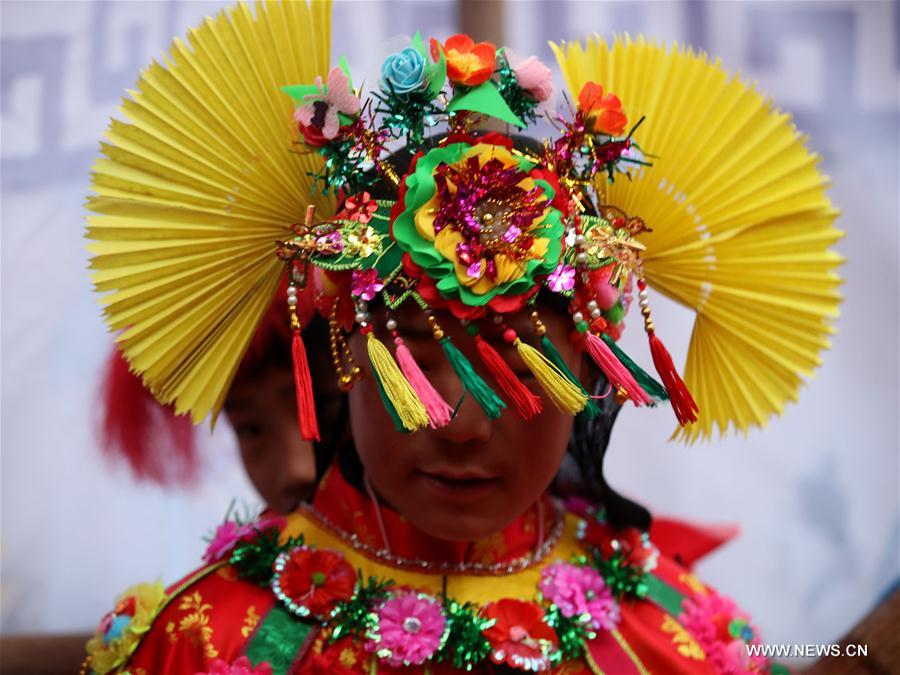 "Gaoshan" opera performed in northwest China's Gansu