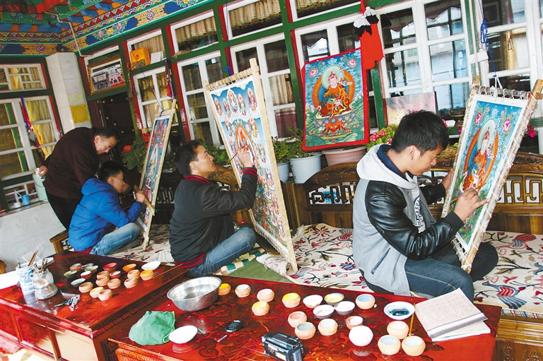 Introduction of Khentse Thangka School