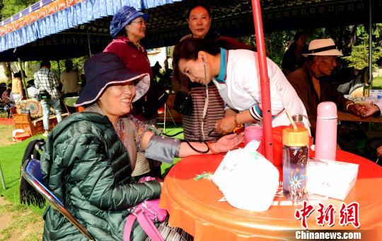 Caring activities carried out for senior Tibetan medical workers 