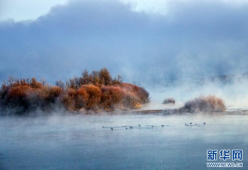 Winter scenery in northwest China's Qinghai