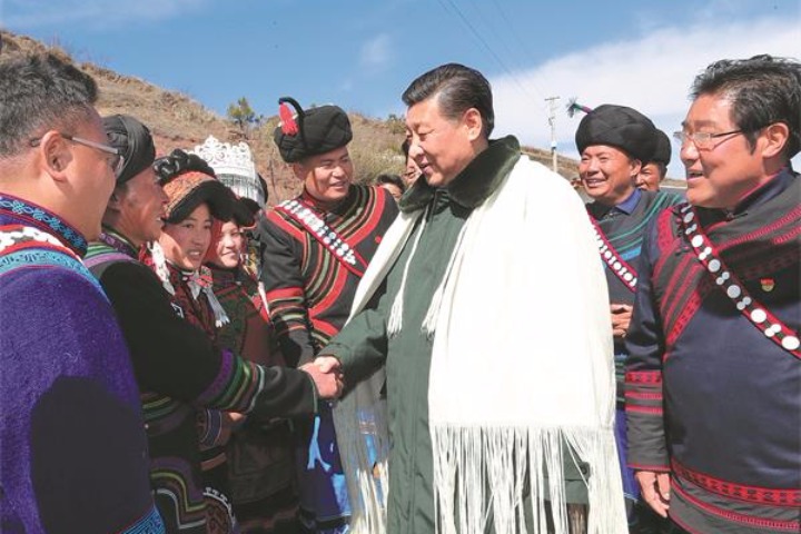 Xi visits impoverished ethnic villagers in SW China