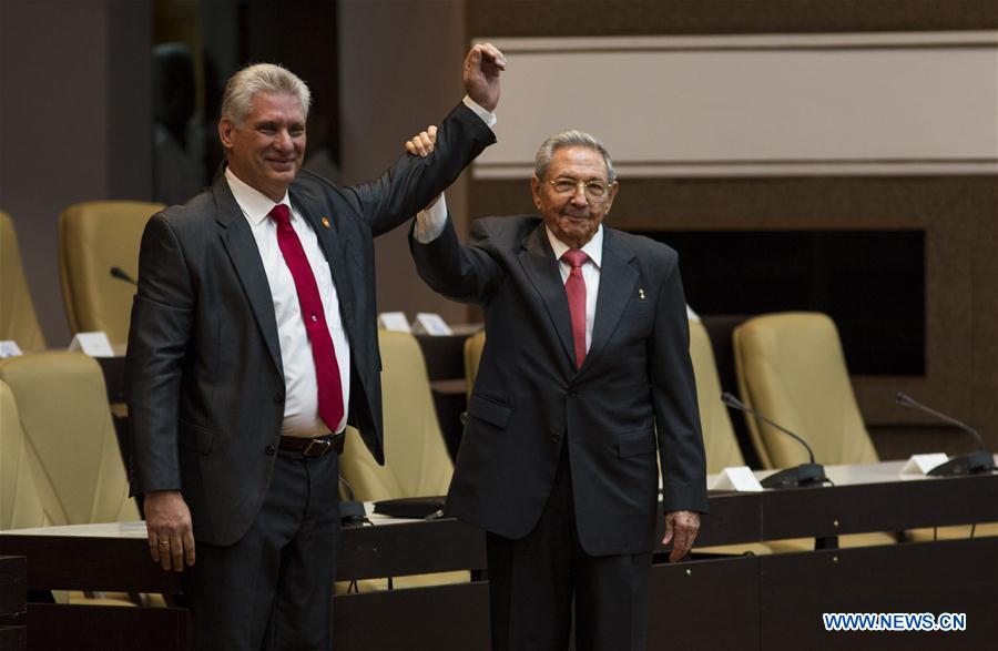 Xi congratulates Miguel Diaz-Canel on election as Cuba's new president 
