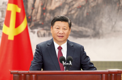 Xi stresses efforts to win "three tough battles"