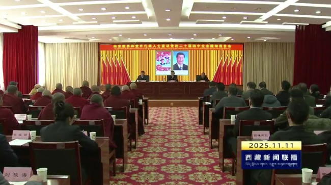 斯朗尼瑪向宗教界和黨外代表人士宣講黨的二十屆四中全會精神