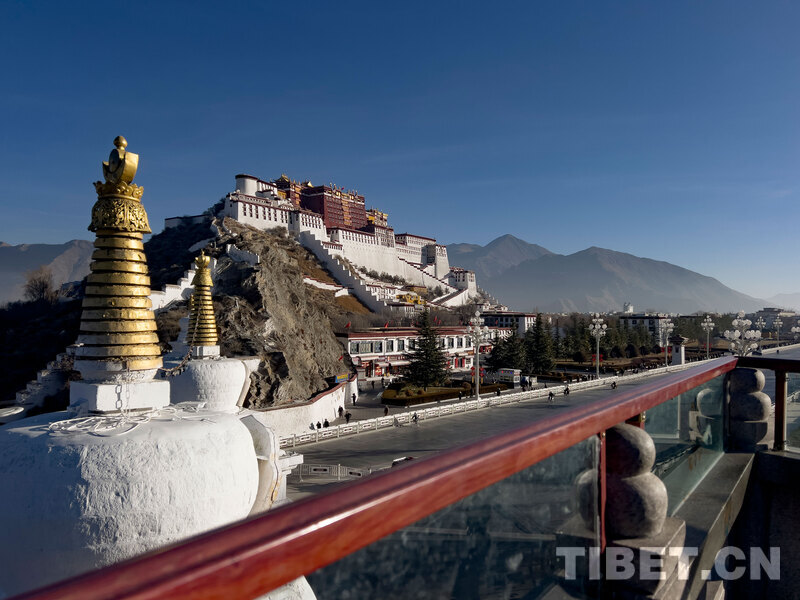 冬日清晨布达拉宫