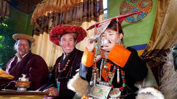 西藏阿里地区迎来一年一度的普兰新年